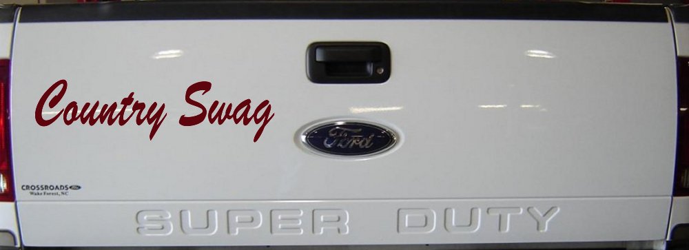 Country Swag Car or Truck Window Decal Sticker