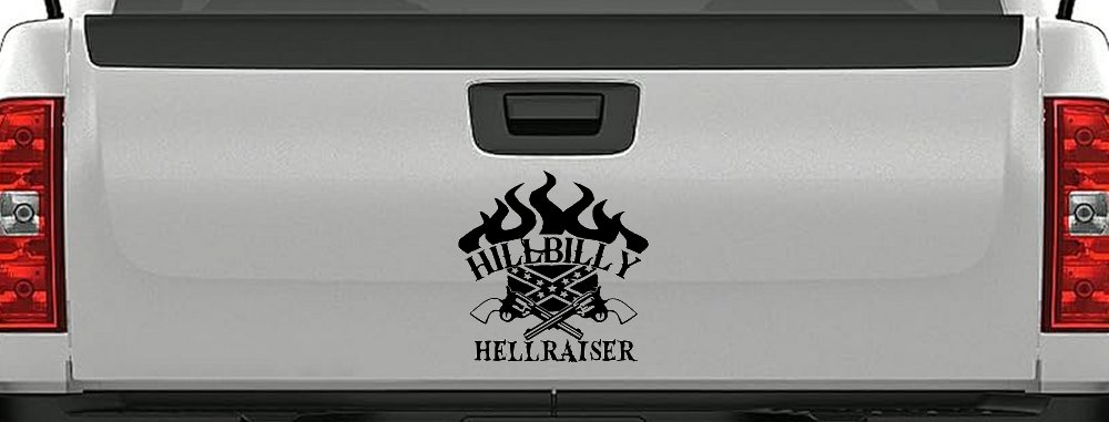Hillbilly Hellraiser Country Car or Truck Window Decal Sticker
