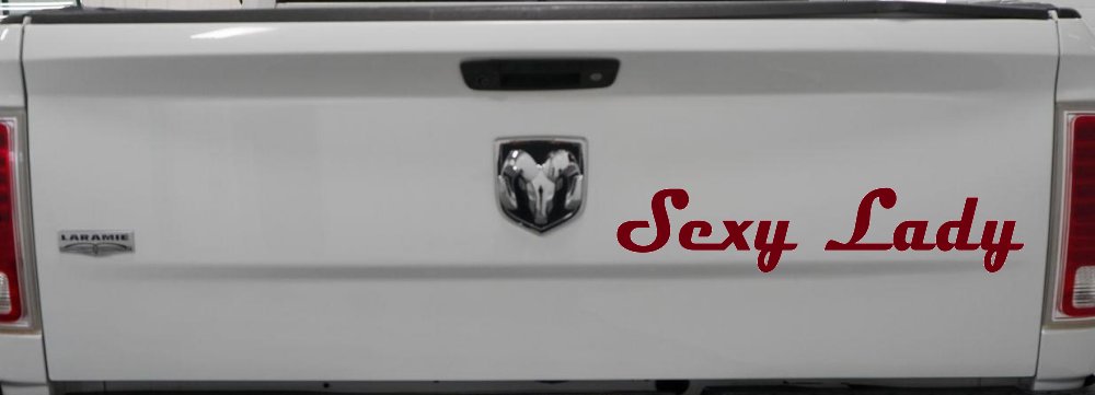 Sexy Lady Car or Truck Window Decal Sticker (Burgundy)