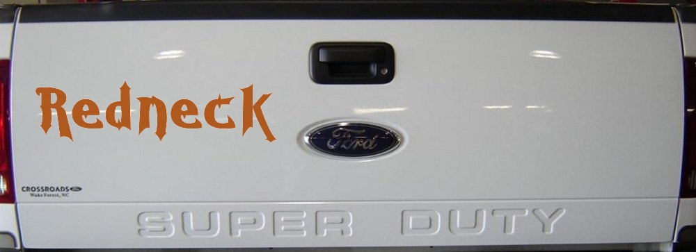 Redneck Country Car or Truck Window Decal Sticker