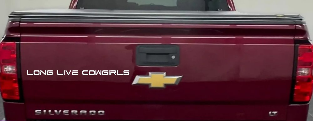 Long Live Cowgirls Country Car or Truck Window Vinyl Decal Sticker (White)