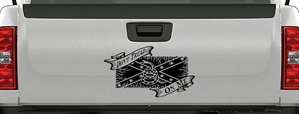 Don't Tread On Me Gadsden Rebel Flag Country Car or Truck Window Decal Sticker