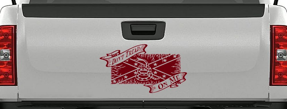 Don't Tread On Me Gadsden Rebel Flag Country Car or Truck Window Decal Sticker