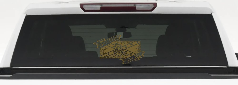Don't Tread On Me Gadsden Rebel Flag Country Car or Truck Window Decal Sticker