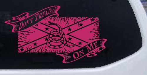 Don't Tread On Me Gadsden Rebel Flag Country Car or Truck Window Decal Sticker
