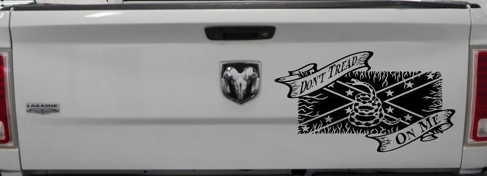 Don't Tread On Me Gadsden Rebel Flag Country Car or Truck Window Decal Sticker