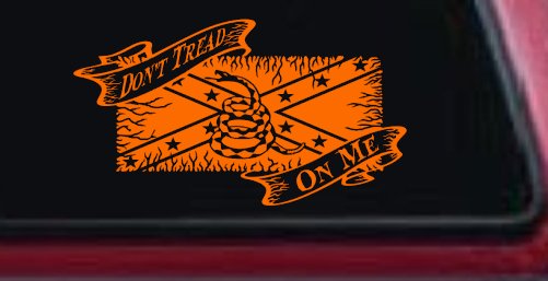 Don't Tread On Me Gadsden Rebel Flag Country Car or Truck Window Decal Sticker