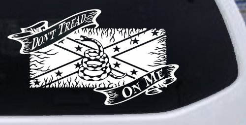 Don't Tread On Me Gadsden Rebel Flag Country Car or Truck Window Decal Sticker