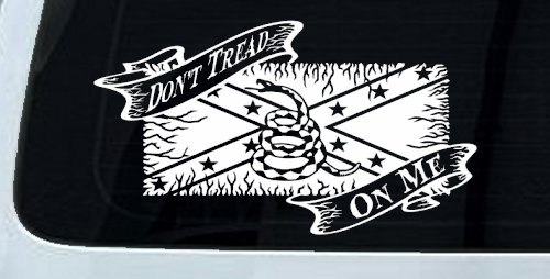 Don't Tread On Me Gadsden Rebel Flag Country Car or Truck Window Decal Sticker