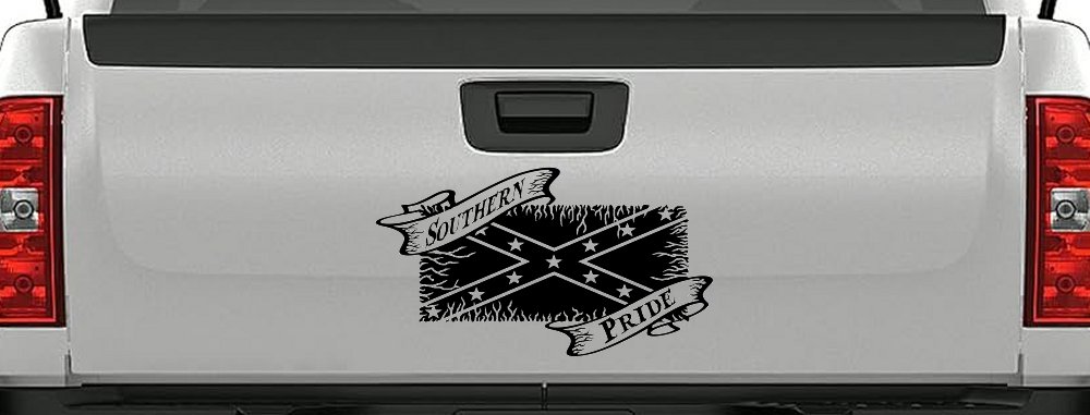 Southern Pride Rebel Flag Country Car or Truck Window Decal Sticker