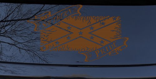 Southern Pride Rebel Flag Country Car or Truck Window Decal Sticker