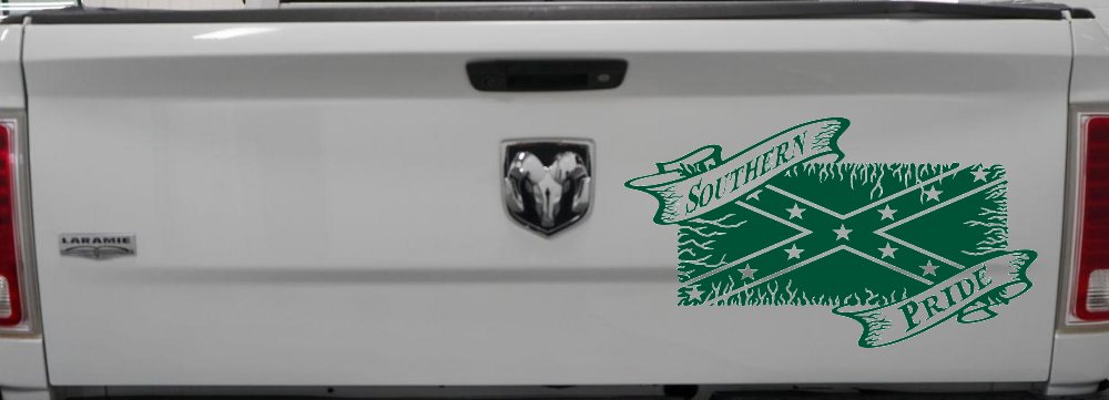 Southern Pride Rebel Flag Country Car or Truck Window Decal Sticker