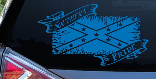 Southern Pride Rebel Flag Country Car or Truck Window Decal Sticker