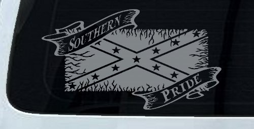 Southern Pride Rebel Flag Country Car or Truck Window Decal Sticker