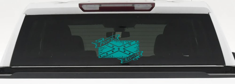Proud Redneck with Rebel Flag Country Car or Truck Window Decal Sticker
