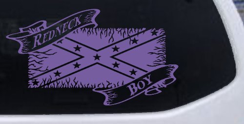 Redneck Boy Rebel Flag Country Car or Truck Window Decal Sticker