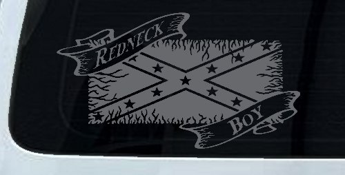 Redneck Boy Rebel Flag Country Car or Truck Window Decal Sticker