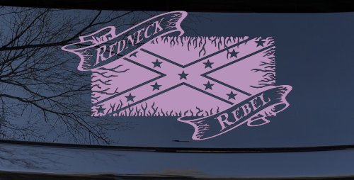 Redneck Rebel with Rebel Flag Country Car or Truck Window Decal Sticker