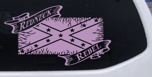Redneck Rebel with Rebel Flag Country Car or Truck Window Decal Sticker