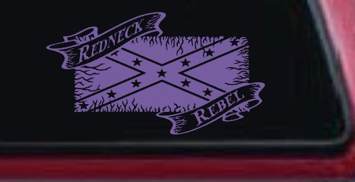 Redneck Rebel with Rebel Flag Country Car or Truck Window Decal Sticker