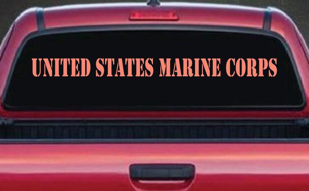 United States Marine Corps Military Car or Truck Window Decal Sticker