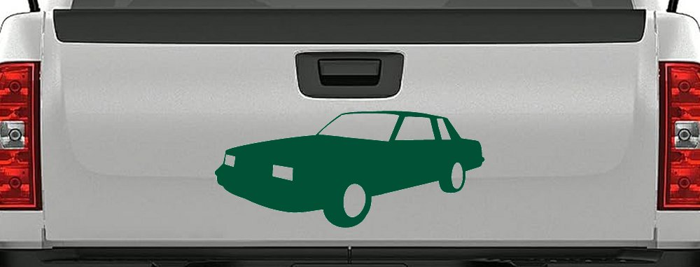 Oldsmobile Cutlass Car or Truck Window Decal Sticker (Dark Green)