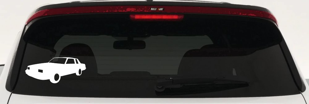 Oldsmobile Cutlass Car or Truck Window Decal Sticker (White)