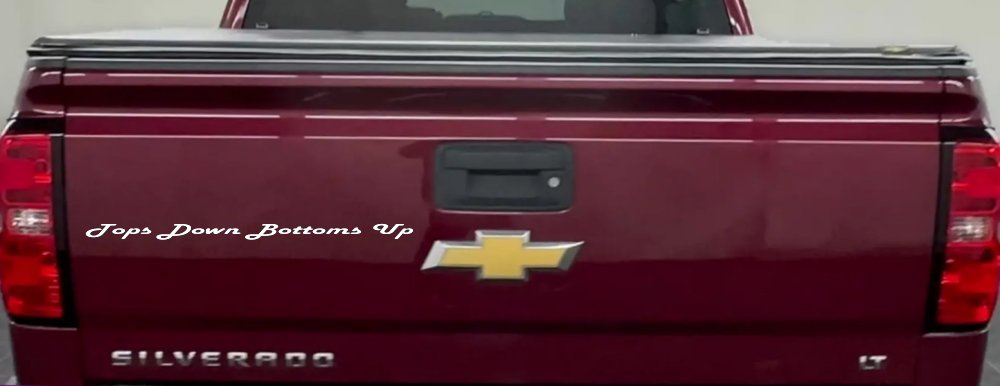 Tops Down Bottoms Up Country Car or Truck Window Vinyl Decal Sticker (White)