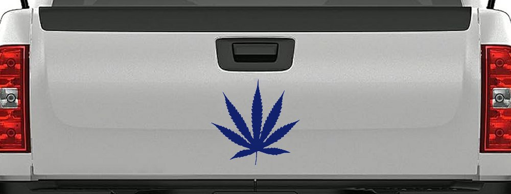 Marijuana Cannabis Leaf Car or Truck Window Decal Sticker