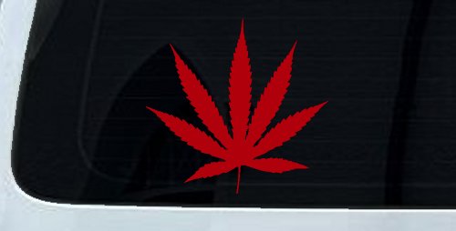 Marijuana Cannabis Leaf Car or Truck Window Decal Sticker
