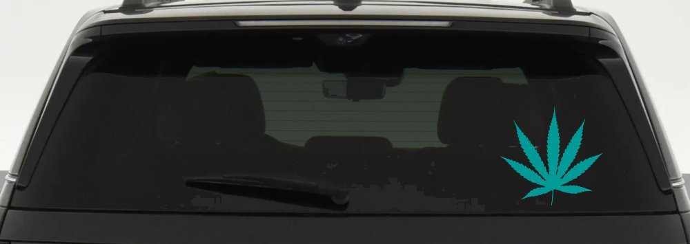 Marijuana Cannabis Leaf Car or Truck Window Decal Sticker