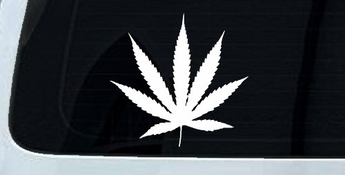 Marijuana Cannabis Leaf Car or Truck Window Decal Sticker