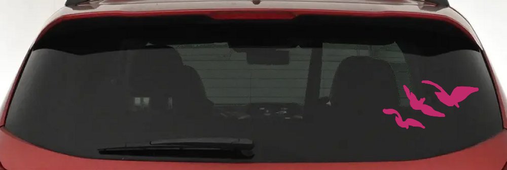 Three Birds Flying Car or Truck Window Decal Sticker