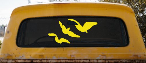 Three Birds Flying Car or Truck Window Decal Sticker