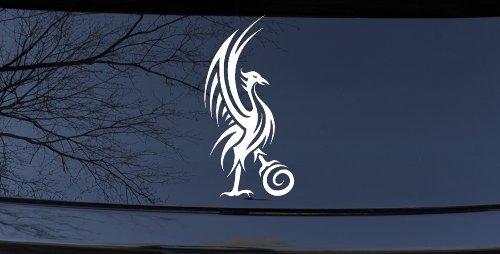 Phoenix Bird Tribal Tattoo Car or Truck Window Decal Sticker