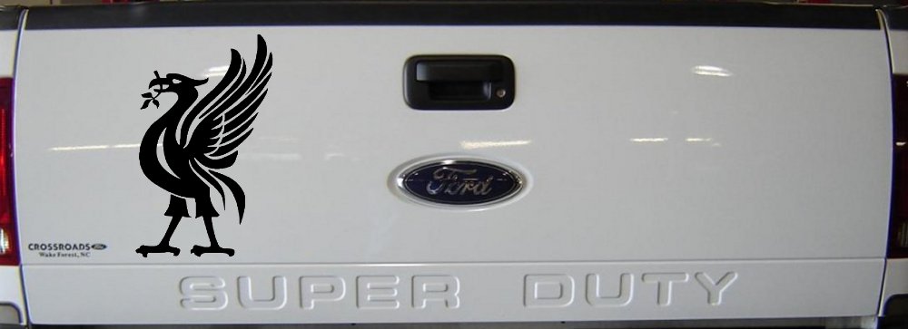 Phoenix Olive Branch In Mouth Tribal Car or Truck Window Vinyl Decal Sticker (Black)