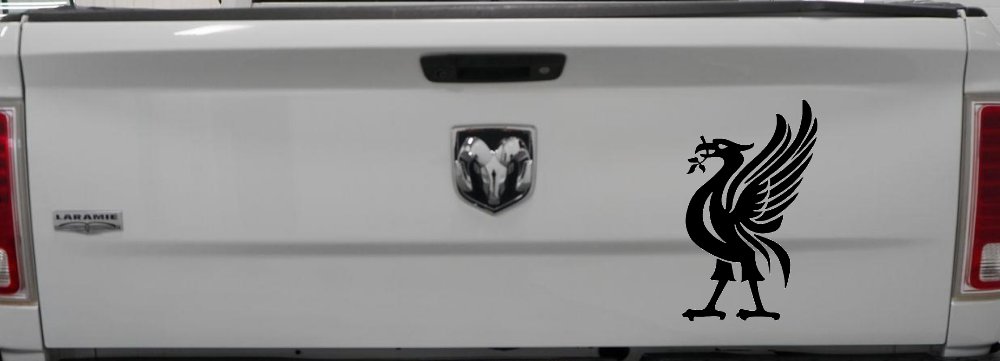 Phoenix Olive Branch In Mouth Tribal Car or Truck Window Decal Sticker