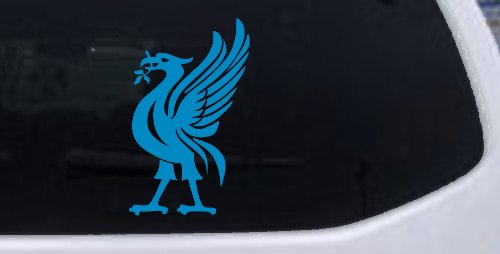 Phoenix Olive Branch In Mouth Tribal Car or Truck Window Decal Sticker (Blue)