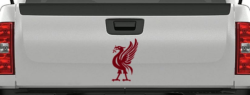 Phoenix Olive Branch In Mouth Tribal Car or Truck Window Decal Sticker (Burgundy)
