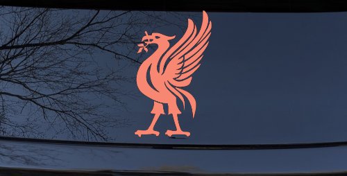 Phoenix Olive Branch In Mouth Tribal Car or Truck Window Decal Sticker (Coral)