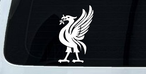 Phoenix Olive Branch In Mouth Tribal Car or Truck Window Decal Sticker (White)