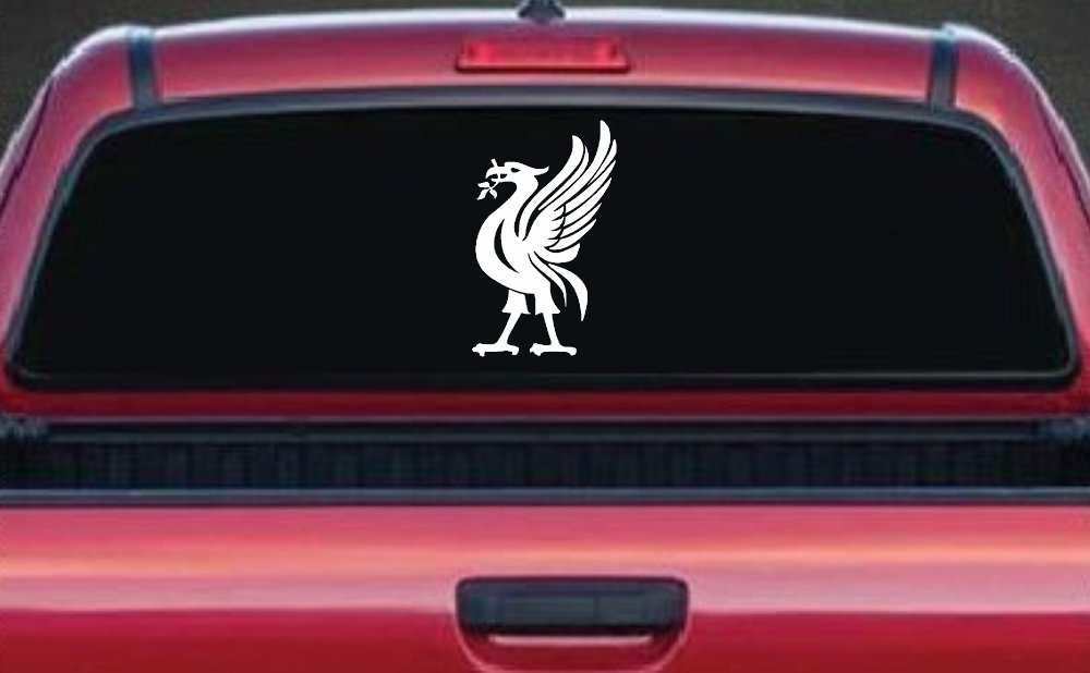 Phoenix Olive Branch In Mouth Tribal Car or Truck Window Decal Sticker
