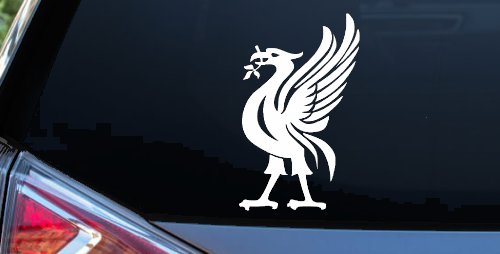 Phoenix Olive Branch In Mouth Tribal Car or Truck Window Decal Sticker (White)
