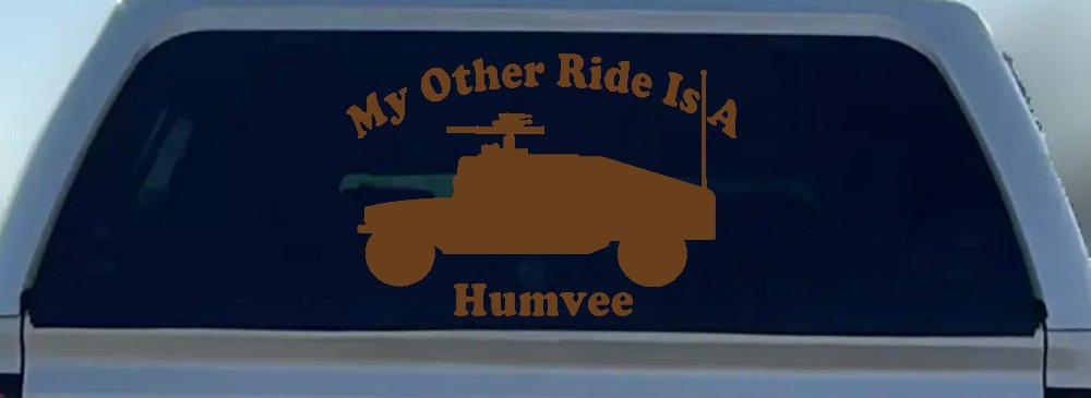 My Other Ride Is A Hummer Humvee Military Car or Truck Window Decal Sticker