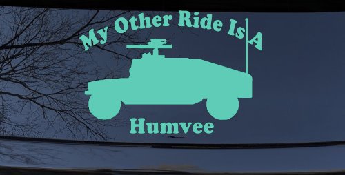 My Other Ride Is A Hummer Humvee Military Car or Truck Window Decal Sticker
