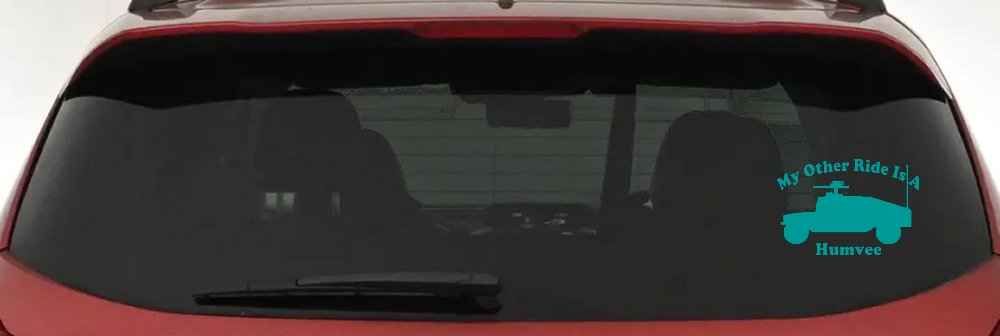 My Other Ride Is A Hummer Humvee Military Car or Truck Window Decal Sticker