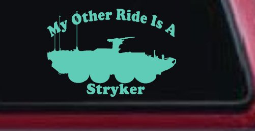 My Other Ride Is A Stryker Military Car or Truck Window Decal Sticker (Mint)