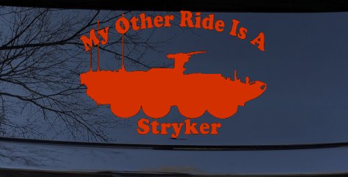 My Other Ride Is A Stryker Military Car or Truck Window Decal Sticker
