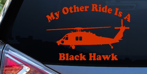My Other Ride Is A Black Hawk Helicopter Military Car or Truck Window Decal Sticker