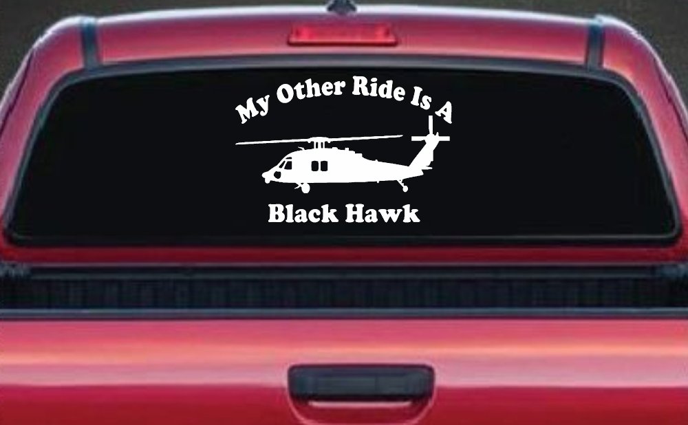 My Other Ride Is A Black Hawk Helicopter Military Car or Truck Window Decal Sticker